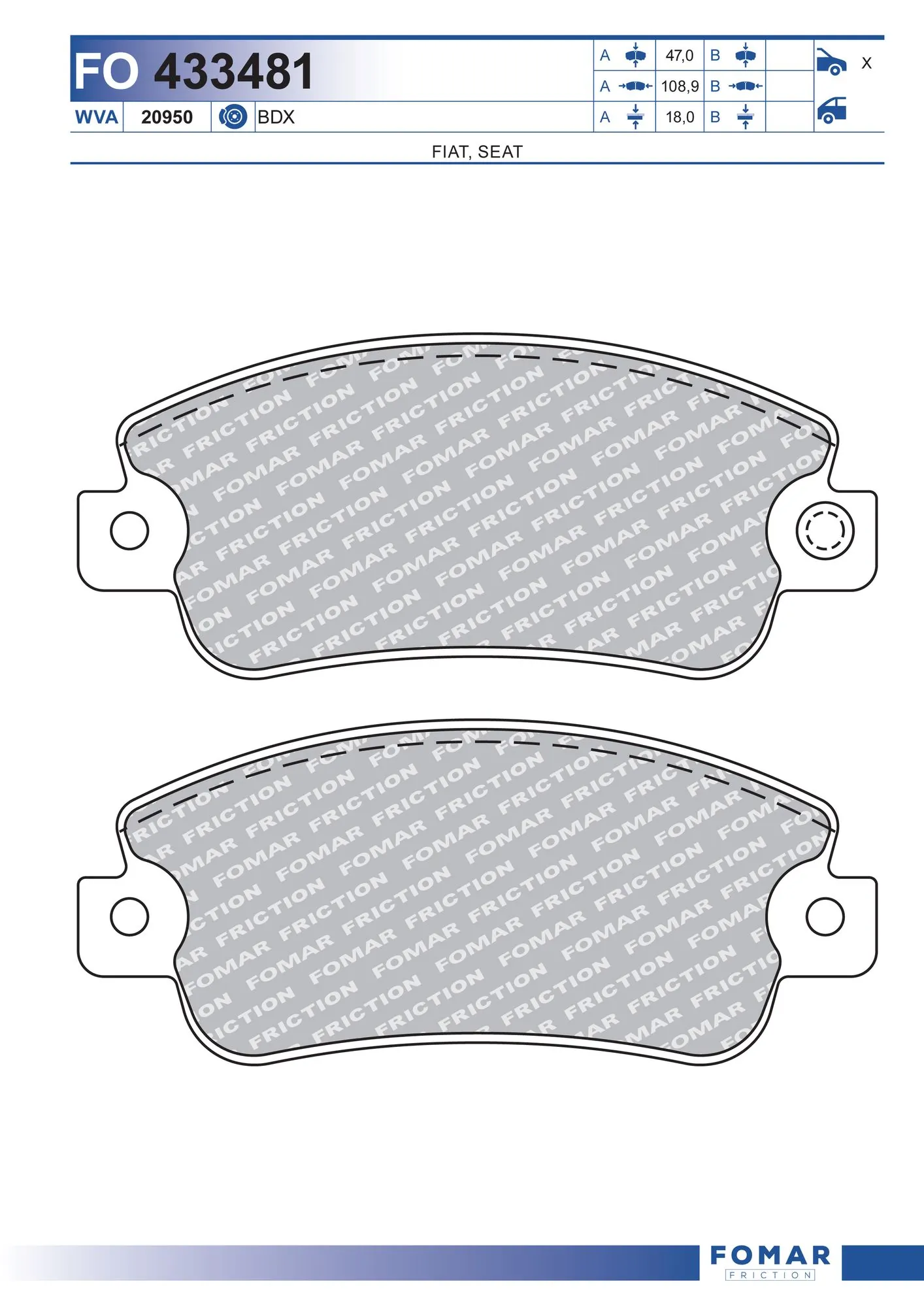 Brake Pad Set, disc brake
